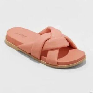 Women's Cosette Padded Slide Sandals - Universal Thread™ Coral 11